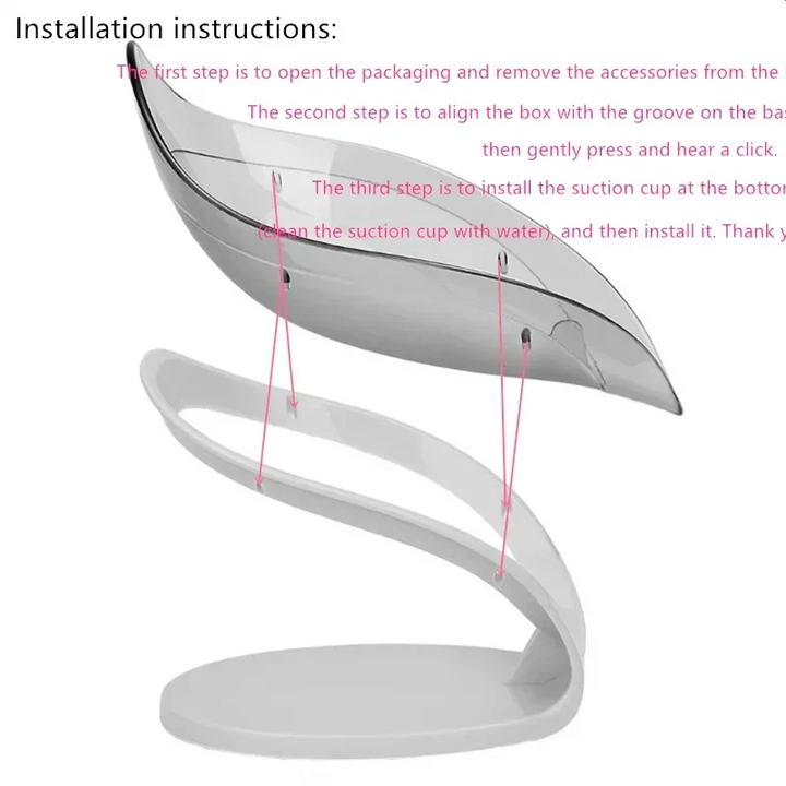 Leaf Shape Suction Soap Dish