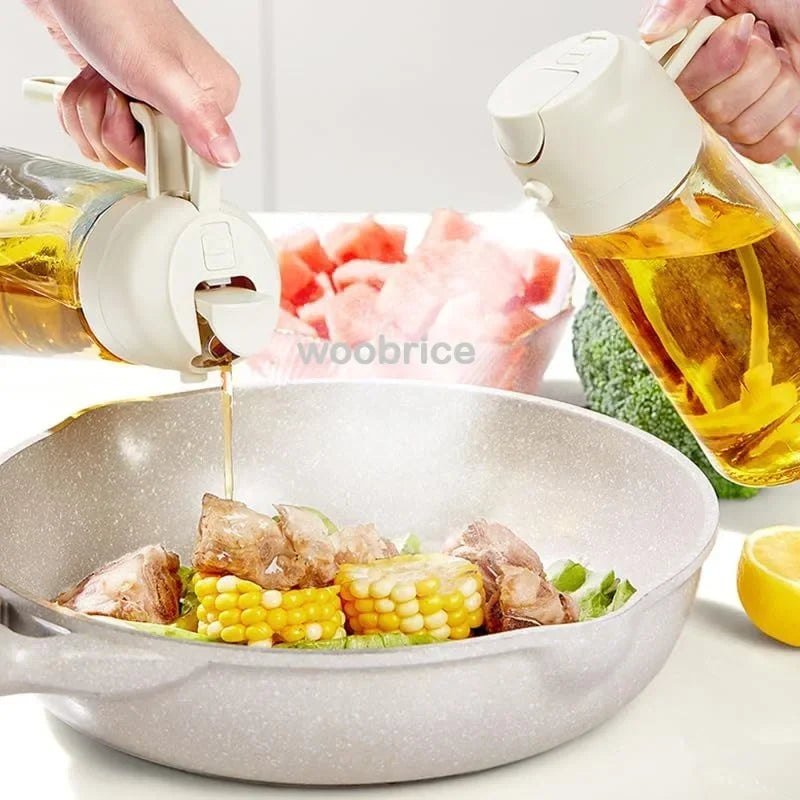 Dual Function Oil Dispenser Bottle