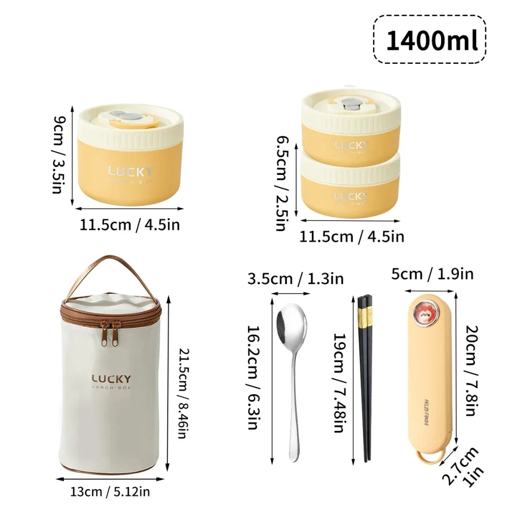 Insulated Stainless Steel Thermal Bento Lunch Box
