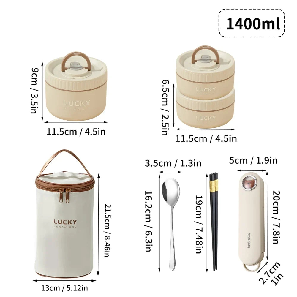 Insulated Stainless Steel Thermal Bento Lunch Box