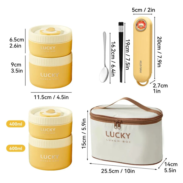Insulated Stainless Steel Thermal Bento Lunch Box