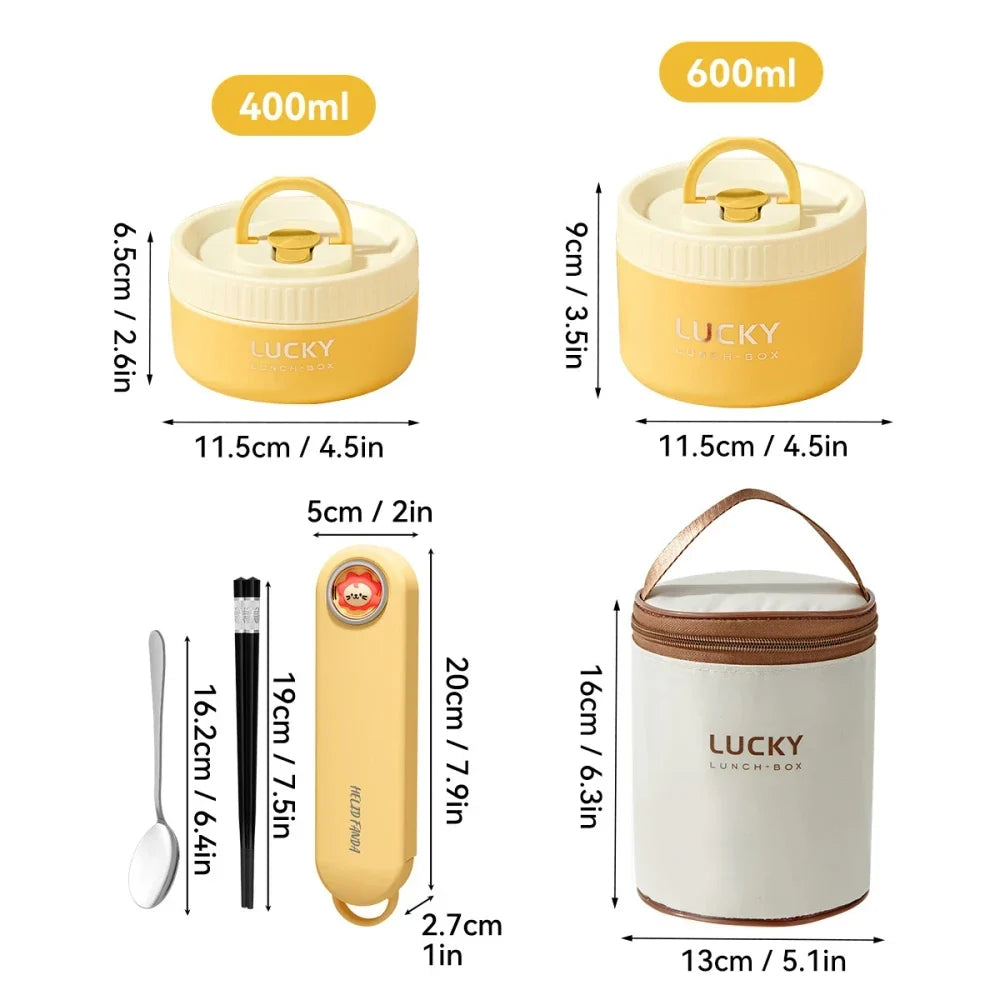 Insulated Stainless Steel Thermal Bento Lunch Box