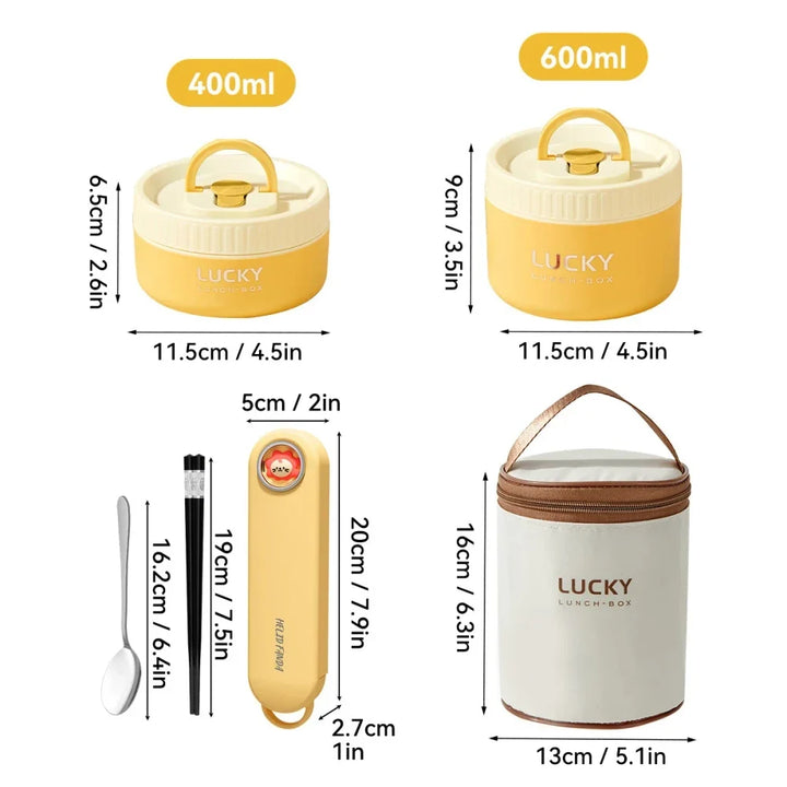 Insulated Stainless Steel Thermal Bento Lunch Box