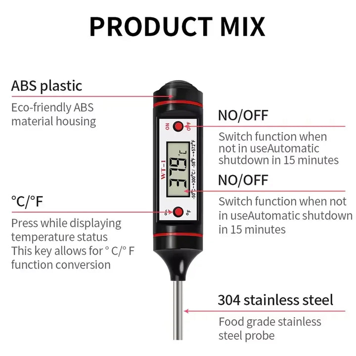 Digital Food Probe Thermometer