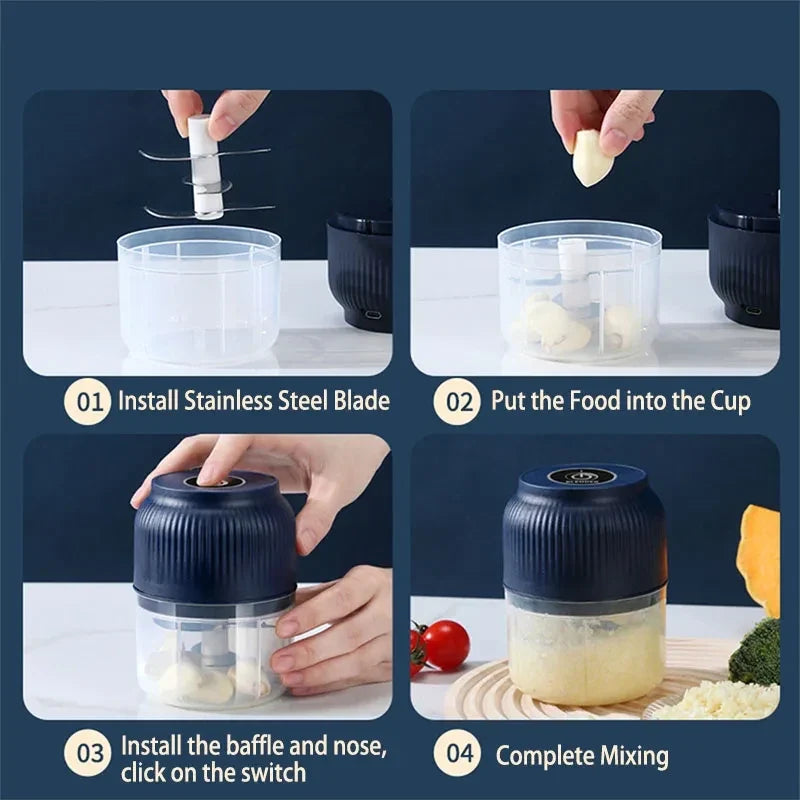 Wireless Electric Garlic Chopper