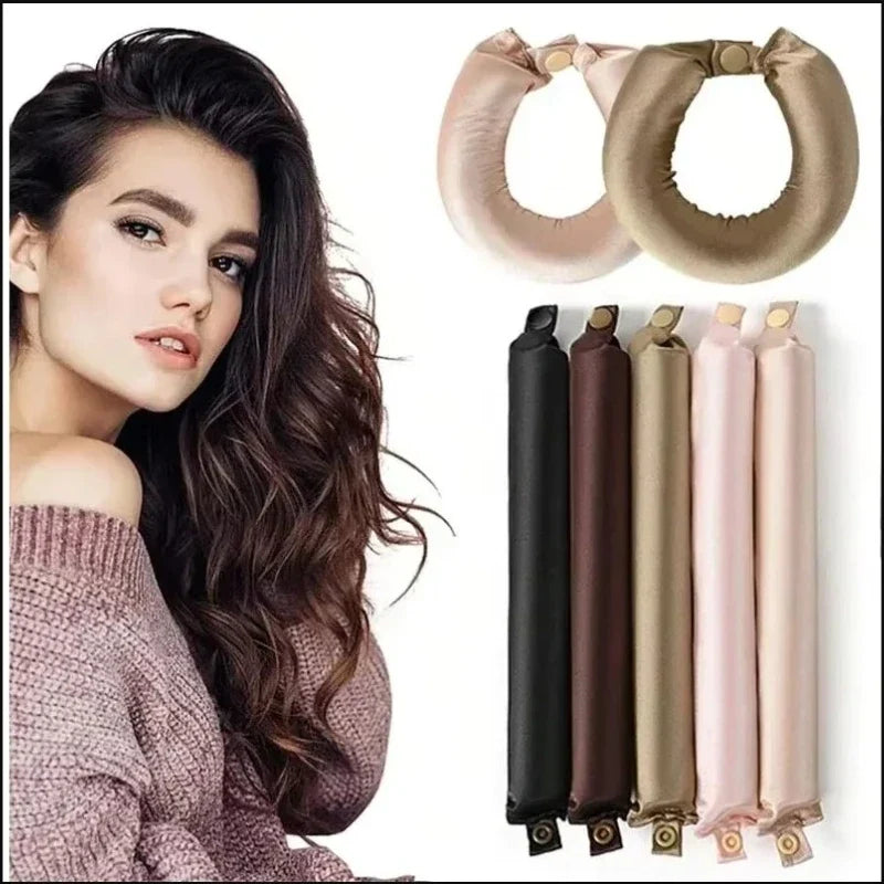 Satin Heatless Curling Rod Headband