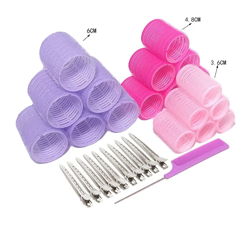 Plastic Self Grip Hair Roller Set