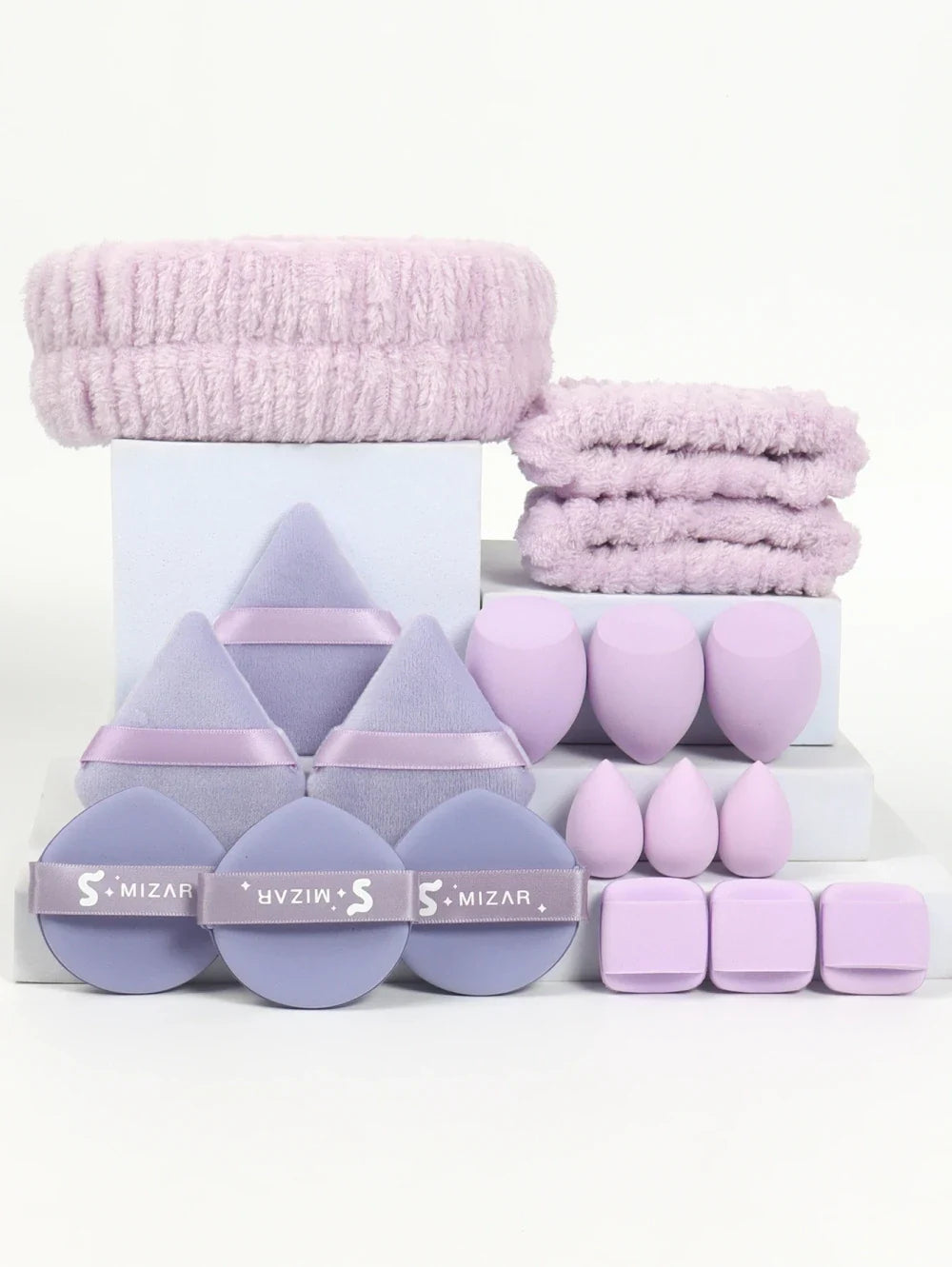 18 Piece Soft Cosmetic Makeup Tool Set