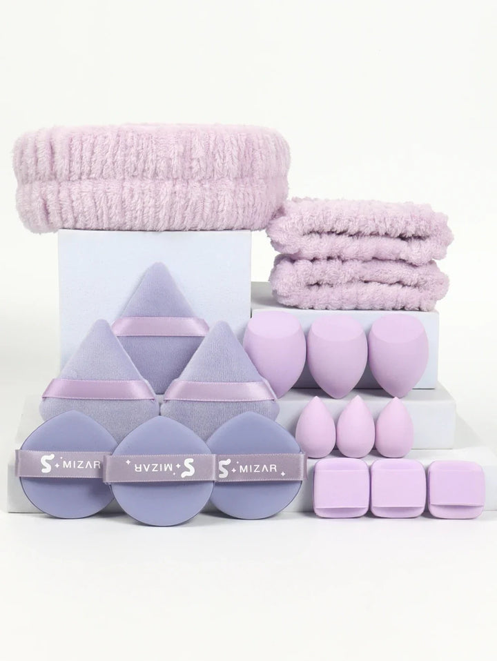 18 Piece Soft Cosmetic Makeup Tool Set