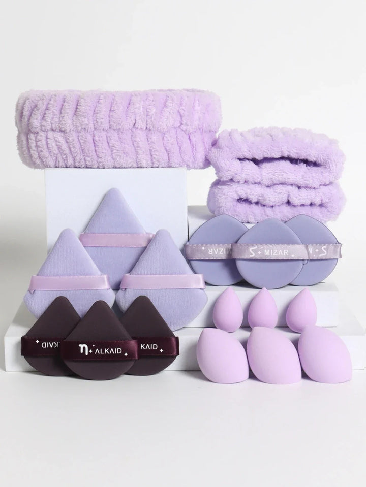 18 Piece Soft Cosmetic Makeup Tool Set