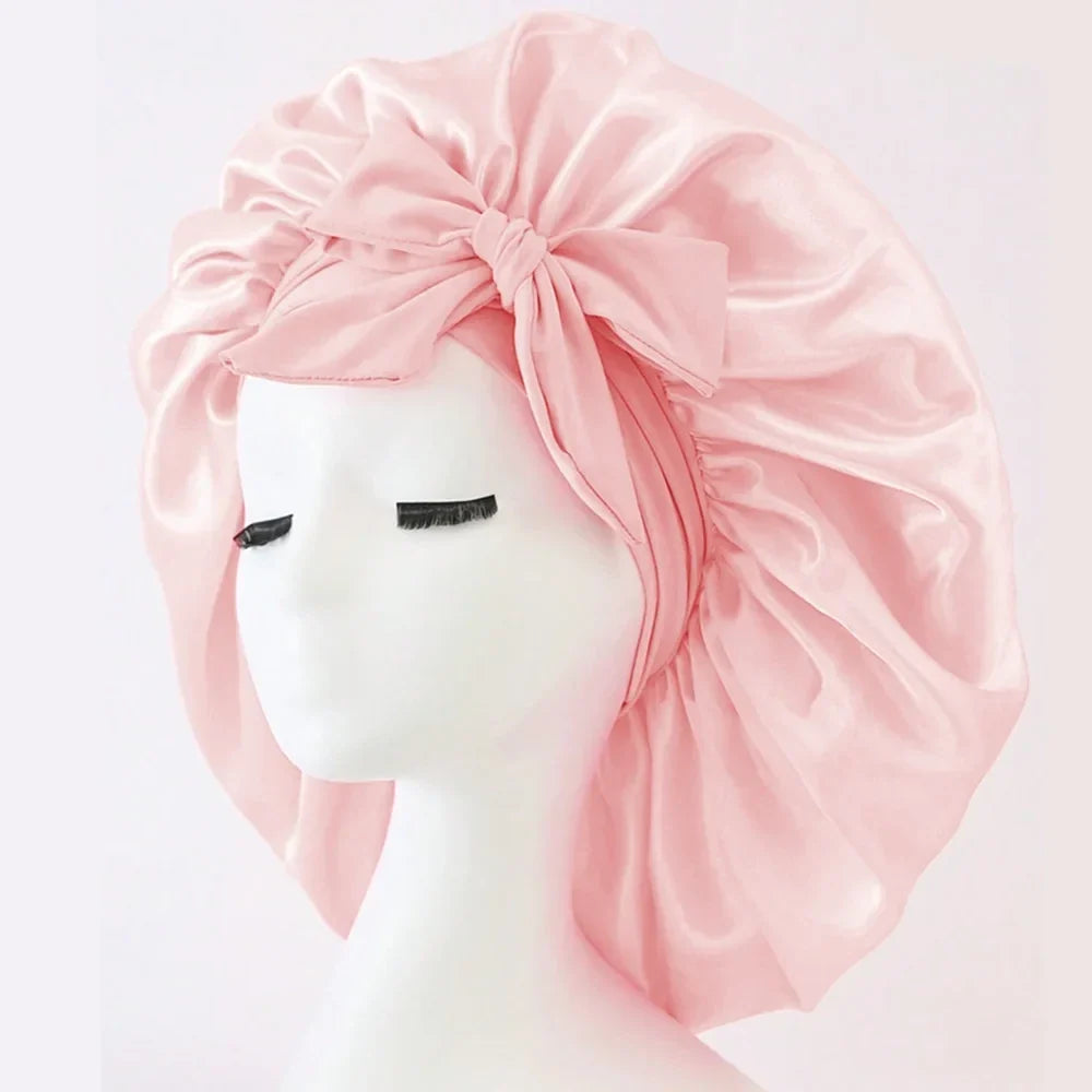 Adjustable Satin Sleep Bonnet