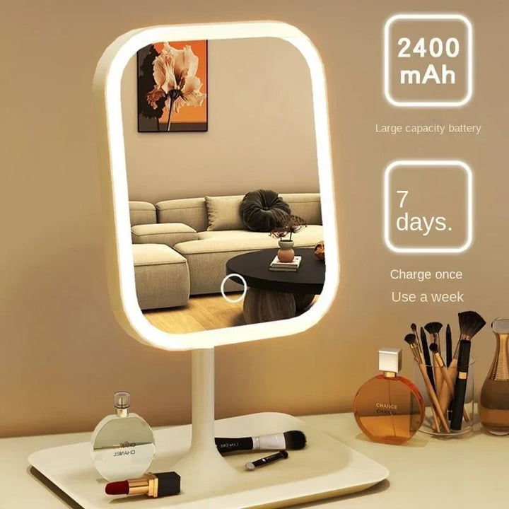 Modern LED Desktop Makeup Mirror