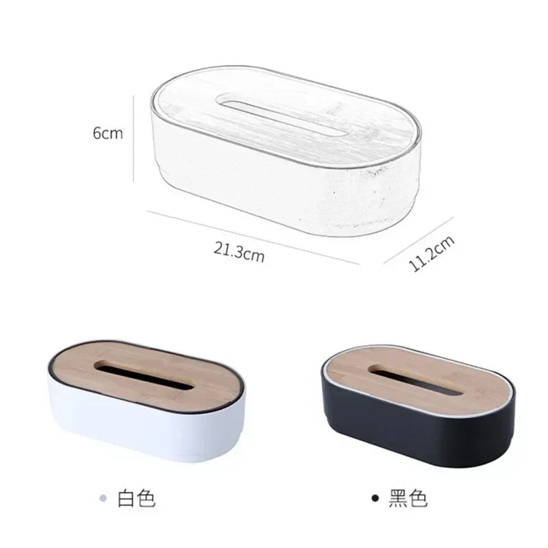Bamboo Cover Tissue Box