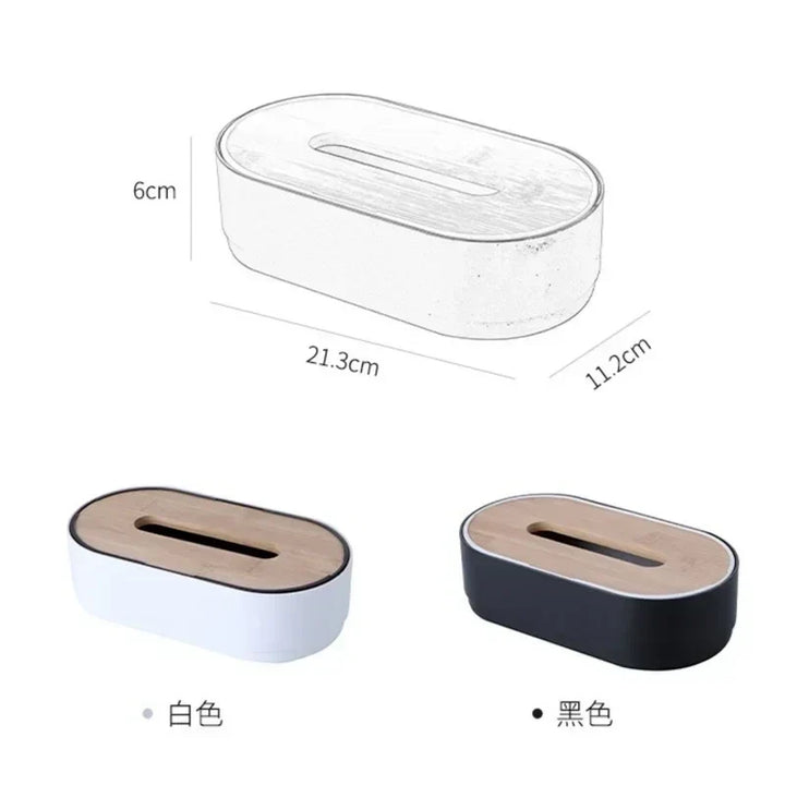 Bamboo Cover Tissue Box