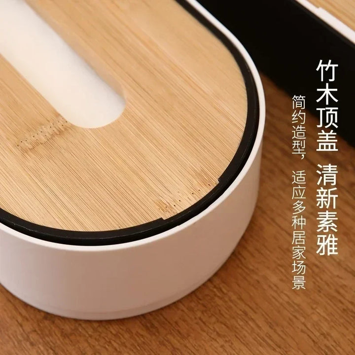 Bamboo Cover Tissue Box
