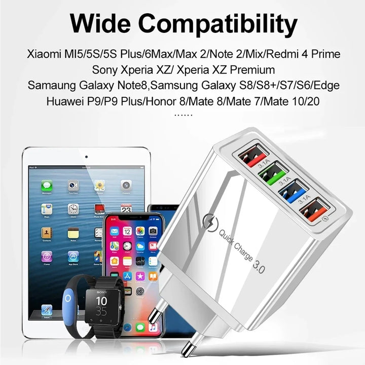 Multi Port Quick Wall Charger