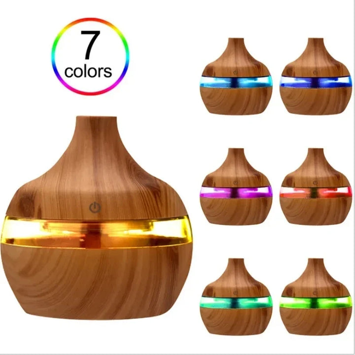 Wood Grain Ultrasonic Aroma Diffuser
