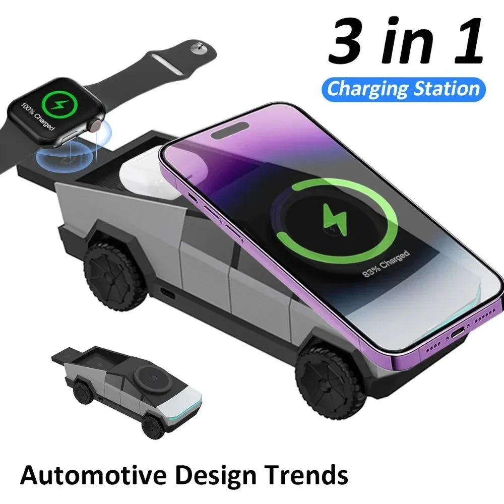 3-in-1 Magnetic Wireless Charger